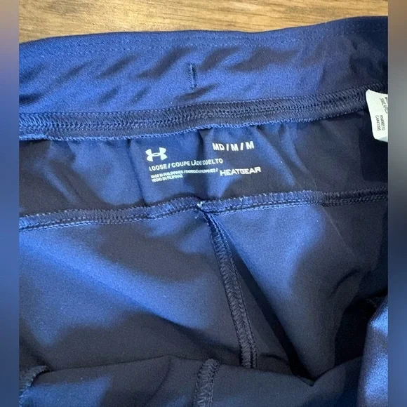 Under armour navy draw string joggers fitness Pilates running yoga workout pants - Picture 5 of 7